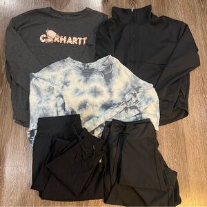 Women’s Athleisure & Sweatshirt Bundle Joggers Jacket L XL 12